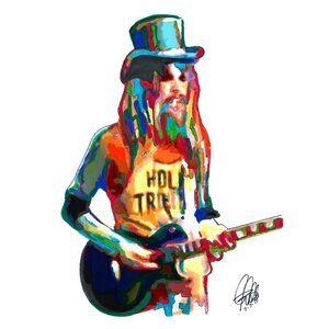 Leon Russell Rock Singer Guitar Piano Music Poster Print Wall Art 18x24